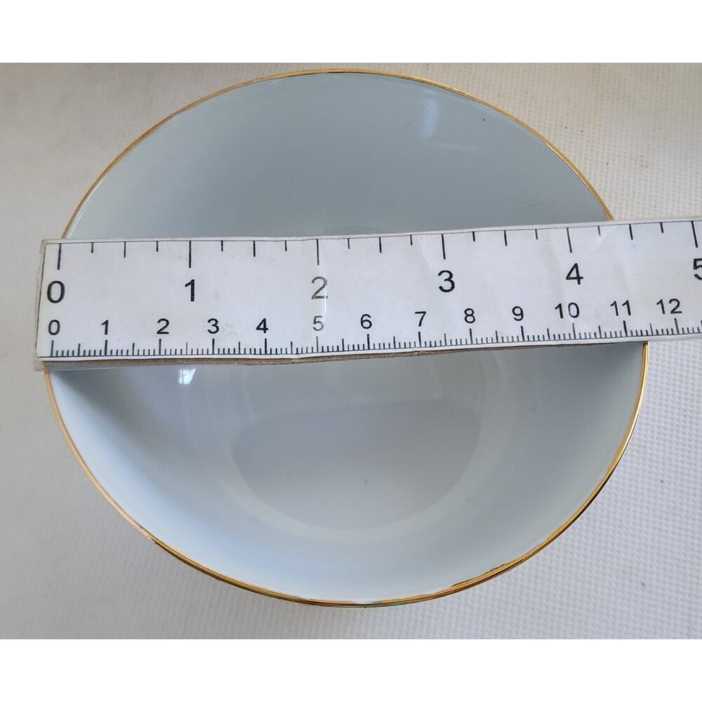 Bowls-Rice/Noodle-Chinese Theme-Spoons-Vintage-Gold Trim-Phoenix & Dragon-Set 2 - Picture 13 of 14